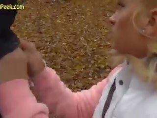 Cutest Teen Blonde Ever Public POV in Forest: Free Porn c9