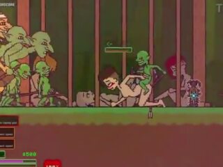 Captivity &vert; етап 3 &vert; голий жінка survivor fights її спосіб через жорсткий вгору goblins але fails і отримує трахкав жорсткий проковтування liters з сперма &vert; хентай гра gameplay p3