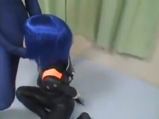 Latek kigurumi pangawulan and blue zentai bayan: free porno 8a