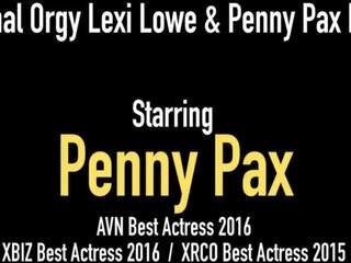 Butt Fucking 4some Penny Pax & Lexi Lowe get Anal.