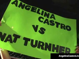 क्यूबन बीबीडबलियू एंजेलीना castro slams बीबीसी में केज match: पॉर्न e6