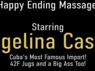Superior Massage And Pussy Fucking&excl; Cuban femme fatale Angelina Castro Gets Dicked&excl;