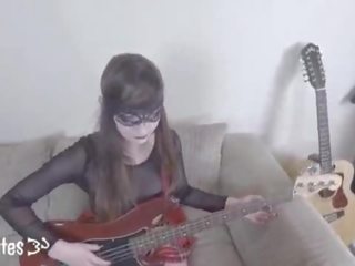 Preview&colon; adorabil emo guitar lecţie greu anal și haleală sperma