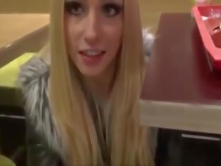 Blowjob and Cum in Famous Restaurant, Porn 28