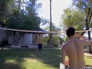 Young married men fucking hard outdoors