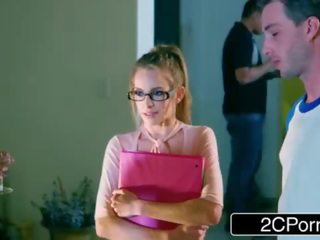 Power Rangers XXX - Nerdy daughter Kimmy Granger Craving For A Jock's cock